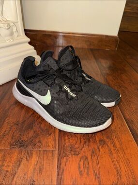 Nike Black Running Just Do It Sneakers with White Swoosh